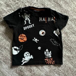 Cactus Boys size 5/6 Black Halloween T shirt Boys